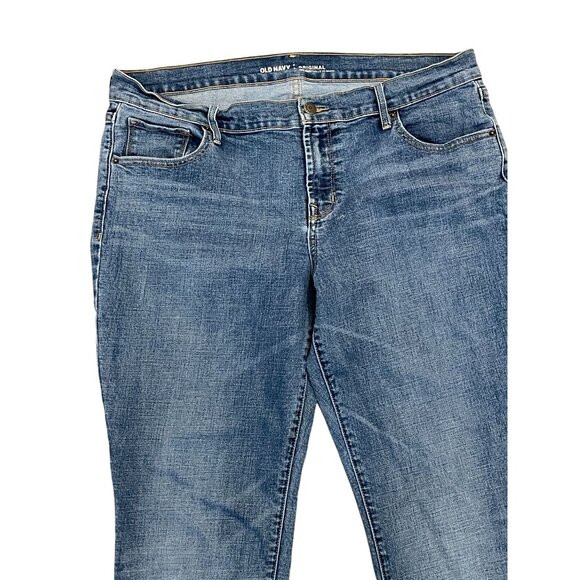 Old Navy Original Mid rise medium wash sz 14 5 pocket stretch jeans - Picture 3 of 8